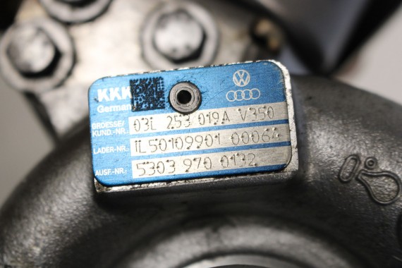 VW AUDI SKODA TURBINA TURBOSPRĘŻARKA 03L253019A 03L253019T 03L253019J 03L253016F 03L253010C 03L253056A 2.0 TDi KKK 03L253019