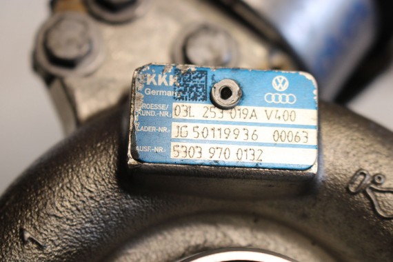 VW AUDI SKODA TURBINA TURBOSPRĘŻARKA 03L253019A 03L253019T 03L253019J 03L253016F 03L253010C 03L253056A 2.0 TDi KKK 03L253019A