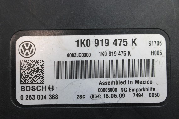 VW MODUŁ STEROWNIK PDC 1K0919475K 1K0919475D 1K0919475F 1K0919475L parkowania parkhilfe 1K0 919 475 K L 1K8 1Q 2K 1T 1K0919475K