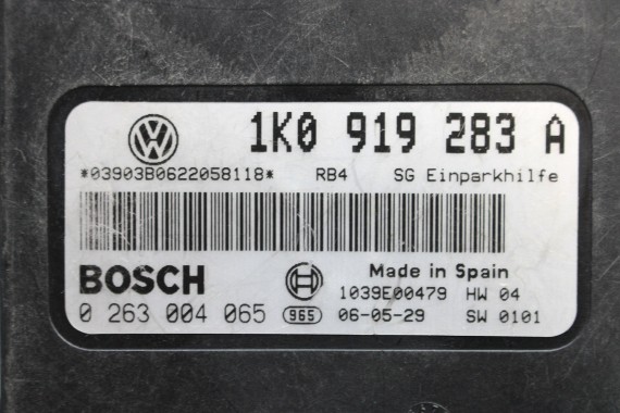 VW MODUŁ STEROWNIK PDC 1K0919283A parkowania parkhilfe 1K0 919 283 A 1K, 5K, 5M, 1K5, 1T