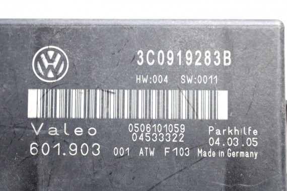 VW PASSAT B6 STEROWNIK PDC 3C0919283B moduł parkowania parkhilfe 3C0 919 283 B 3C 2006-