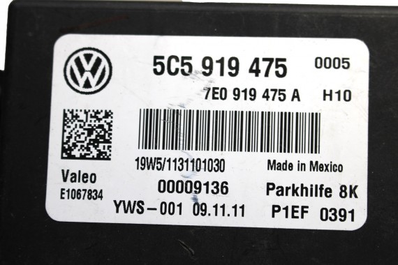 VW THE BEETLE STEROWNIK PDC 5C5919475 7E0919475A 5C5919475A moduł parkowania parkhilfe 5C5919475 7E0919475A 5C5919475A 5C5919475