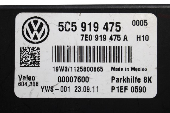 VW THE BEETLE STEROWNIK PDC 5C5919475 7E0919475A 5C5919475A moduł parkowania parkhilfe 5C5 919 475 7E0 919 475 A 5C5 919 475 A