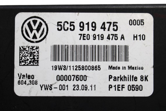 VW THE BEETLE STEROWNIK PDC 5C5919475 7E0919475A 5C5919475A moduł parkowania parkhilfe 5C5919475 7E0919475A 5C5919475A 5C5919475