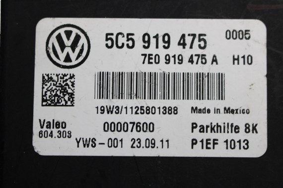 VW THE BEETLE STEROWNIK PDC 5C5919475 7E0919475A 5C5919475A moduł parkowania parkhilfe 5C5 919 475 7E0 919 475 A 5C5 919 475 A