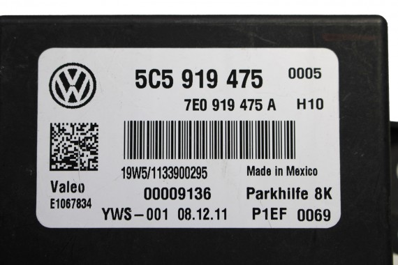 VW THE BEETLE STEROWNIK PDC 5C5919475 7E0919475A 5C5919475A moduł parkowania parkhilfe 5C5919475 7E0919475A 5C5919475A 5C5919475