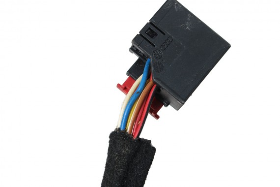 AUDI TT LUSTERKO DRZWI LEWE 6 pin zewnętrzne pinów kabli przewodów kolor LX5Z - niebieski 8J 8J0898011 8J1857109 8J1857539