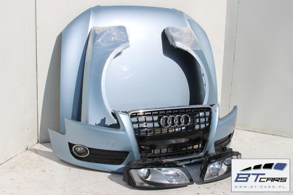 AUDI A5 8T LY5J PRZÓD maska błotniki zderzak przedni błotnik Kolor Q1Liquidblau metallic
