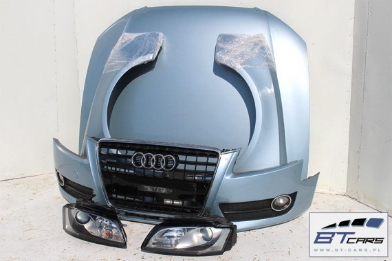 AUDI A5 8T LY5J PRZÓD maska błotniki zderzak przedni błotnik Kolor Q1Liquidblau metallic