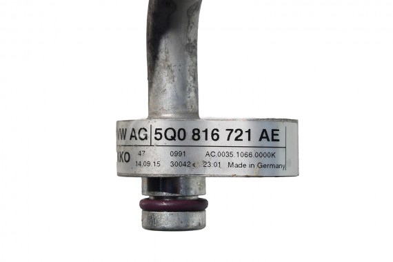 VW AUDI RURKA KLIMATYZACJI 5Q0816721AE KLIMY PRZEWÓD RURKA  WĄŻ 5Q0 816 721 AE SKODA SEAT 1.4 TSi 5Q0816721AE 5Q0816721AE
