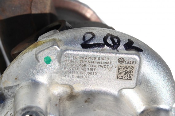 VW AUDI TURBINA TURBOSPRĘŻARKA 04E145715F 04E145715D 04E145715E 04E145715B 04E145721P 04E145721T 04E145722G 04E145722GX 1.4 TSi