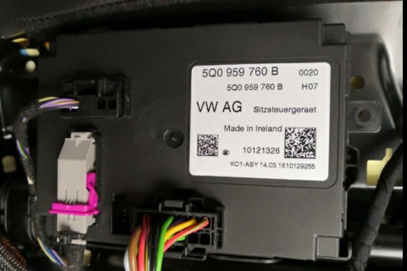 VW GOLF 7 LIFT GTD FOTELE KOMPLET FOTELI siedzeń 5G siedzenia tapicerka skóra czarny KOMBI Variant 5G9 VII 5Q0959760B 5Q0959760F