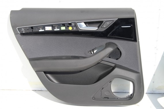 AUDI A8 BOCZEK DRZWI BOCZKI DRZWIOWE TAPICERKA welur 4H 4H0 d4 4H1867103 4H1867104 4H0867303 4H0867304 czarne czarny d4