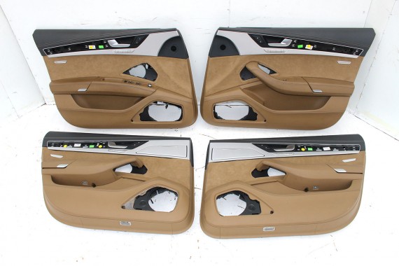 AUDI A8 LONG FOTELE KOMPLET FOTELI siedzeń siedzenia tapicerka 4H D4 wentylowane masaże wersja DESIGN SELECTION + BOCZKI DRZWI