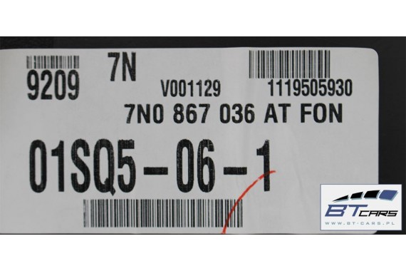 VW SHARAN DYWAN BOCZEK BAGAŻNIKA TAPICERKA 7N0867035D 7N0867036AT 7N0863459 7N0863463A 7N boczki bagażnik 7N0 863 463 7N0863463