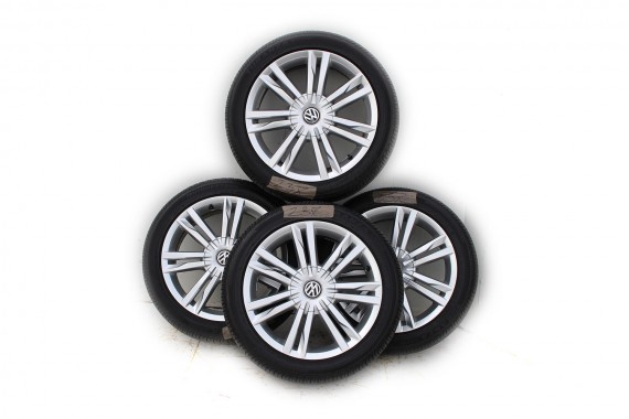 VW GOLF 7 VII SPORTSVAN FELGI 17 KOŁA + OPONY LATO felga 5G0601025C 7J*17H2 ET49 opona BRIDGESTONE Turanza ER300 225/45/17  91W