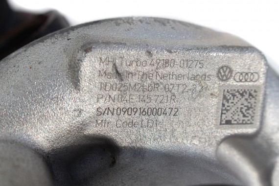 VW AUDI SKODA TURBINA TURBOSPRĘŻARKA 04E145721R 04E145704R 04E 145 721 R 04E145704F 04E145713N 04E145721E 04E145721 1.4 TSi SEAT