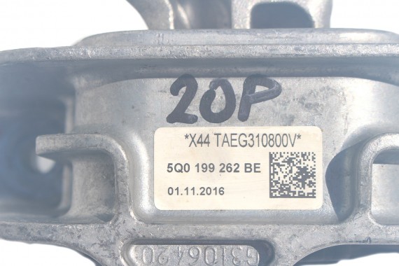 VW AUDI PODUSZKA SILNIKA 5Q0199262BE 5Q0199262DB 5Q0199262BF 5WA199262D 5Q0 199 262 BE łapa podpora wspornik łoże 5Q0199262BE