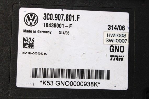 VW PASSAT B6 MODUŁ STEROWNIK 3C0907801F EPB ESP 3C0 907 801 F 3C 2006-