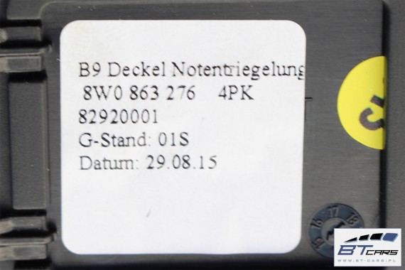 AUDI A4 RAMKA TUNELU ŚRODKOWEGO KUBKI 8W1864261E 8W0862533A 8W1 864 261 E 8W0 862 533 A Z PODŚWIETLANYM UCHWYTEM  8W 2015-