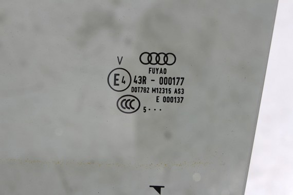 AUDI Q2 SZYBA DRZWI 81A845205A LEWA TYŁ TYLNE 81A 845 205 drzwiowa boczna E4 AS3 2015 81A845205A 81A845205 81A845205 81A845205A