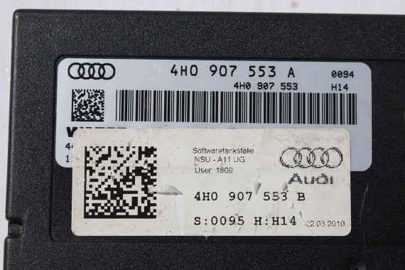 AUDI A8 MODUŁ STEROWNIK ZAWIESZENIA 4H0907553A 4H0907553 4H0907553B 4H0907553C 4H0907553E 4H0 907 553 4H0907553B 4H0907553C 4H