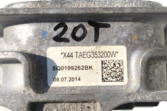 VW AUDI SKODA ŁAPA PODUSZKA SILNIKA 5Q0199262BK 5Q0 199 262 podpora wspornik loże 5Q0199262DD 5WA199262E 5Q0199262BK 5Q0199262BK