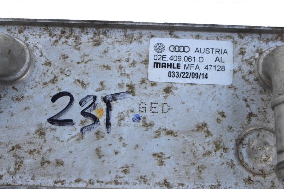 VW AUDI SKODA SEAT CHŁODNICA OLEJU 02E409061D 02E 409 061 D SKRZYNIA AUTOMATYCZNA 02E409061D 02E409061E 02E409061D 02E409061E