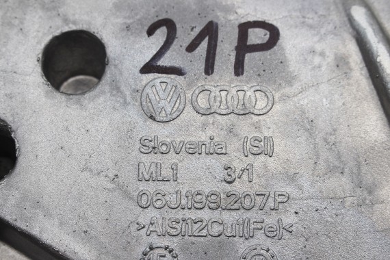 VW AUDI ŁAPA SILNIKA PODPORA 06J199207P silnik benzynowy 06J 199 207 P strona prawa silnik 2.0 TFSi  SKODA SEAT