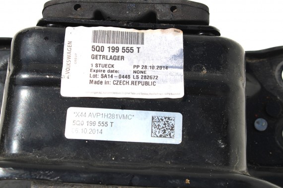 VW AUDI SKODA ŁAPA PODUSZKA SKRZYNI 5Q0199555T 5Q0199555AD 5Q0199555BJ łapa loże skrzyni biegów 5Q0199555 5Q0199555T 5Q0199555AD