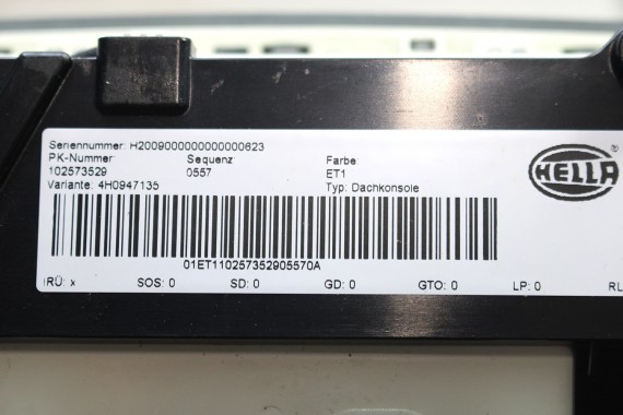 AUDI A8 LAMPKA OŚWIETLENIE PODSUFITKI 4H0947135 LED ET1 kryształowo srebrny 4H0 947 135 4H0947135 4H0947135 4H0947135 4H0947135