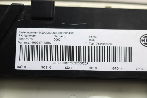 AUDI A8 LAMPKA OŚWIETLENIE PODSUFITKI 4H0947135BK LED BH9 - aksamitny beżowy 4H0 947 135 BK 4H0947135BK 4H0947135BK 4H0947135BK