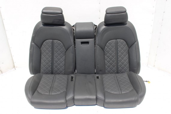 AUDI A8 FOTELE KOMPLET FOTELI siedzeń siedzenia tapicerka 4H D4 4H0 2010-2017 kolor czarny