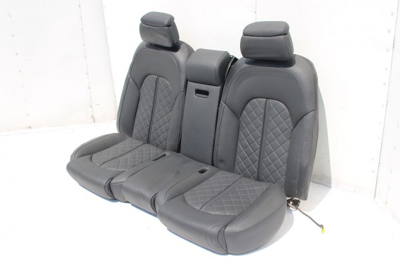 AUDI A8 FOTELE KOMPLET FOTELI siedzeń siedzenia tapicerka 4H D4 4H0 2010-2017 kolor czarny