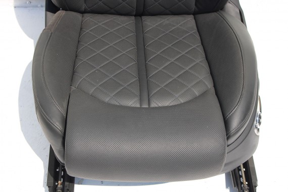 AUDI A8 FOTELE KOMPLET FOTELI siedzeń siedzenia tapicerka 4H D4 4H0 2010-2017 kolor czarny