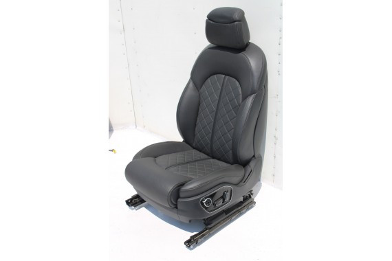 AUDI A8 FOTELE KOMPLET FOTELI siedzeń siedzenia tapicerka 4H D4 4H0 2010-2017 kolor czarny