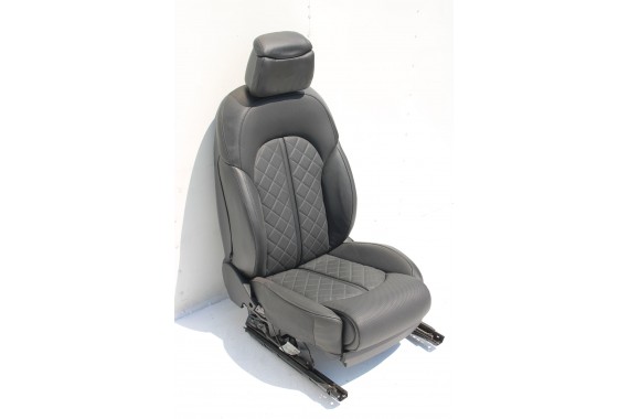 AUDI A8 FOTELE KOMPLET FOTELI siedzeń siedzenia tapicerka 4H D4 4H0 2010-2017 kolor czarny