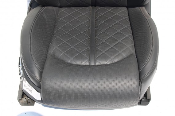 AUDI A8 FOTELE KOMPLET FOTELI siedzeń siedzenia tapicerka 4H D4 4H0 2010-2017 kolor czarny