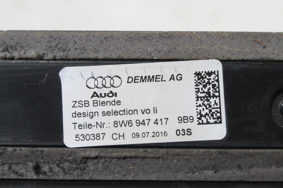 AUDI A5 8W F5 LISTWA PROGOWA 8W6947417 8W6947418 8W6 947 417 8W6947418 listwy podświetlane nakładka progu 8W6947417 8W6947418