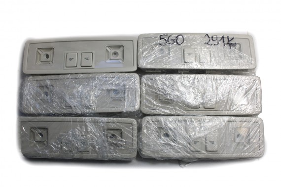 VW LAMPKA OŚWIETLENIE PODSUFITKI  5G0947291K  LED TYŁ ŚRODEK kolor: NX1-  biały "St.Tropez" DIODOWE KABINY 5G0 947 291 K