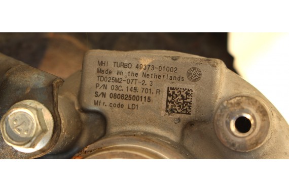 AUDI VW TURBINA TURBOSPRĘŻARKA 03C145701R 03C145702A 03C145702L 03C145702C 03C145702CX 03C145702LX silnik benzynowy   1.4 TSi