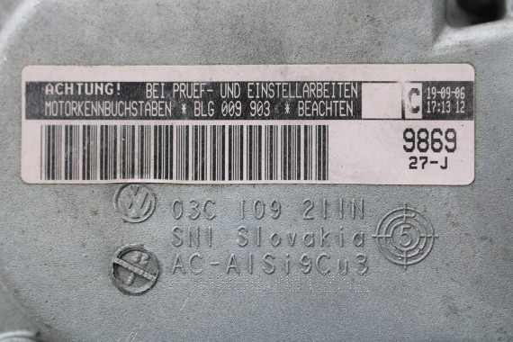 VW AUDI SKODA SEAT ŁAPA WIESZAK 03C109211N 03C109210N 03C109210AE 03C109210AM 03C 109 211 N 1.4 TSi 03C109211N 03C109211N