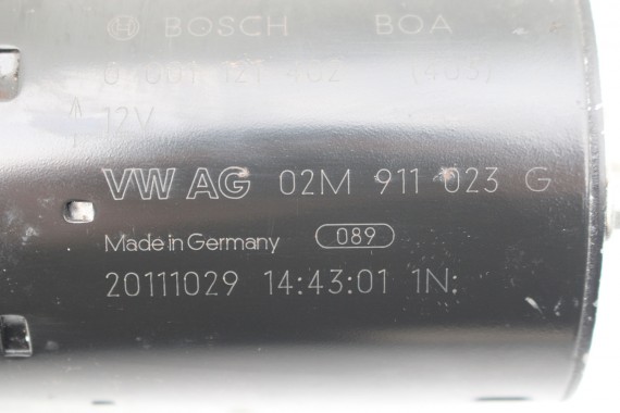 VW AUDI SEAT SKODA ROZRUSZNIK 02M911023G 02M911023M 1.1KW 02M911023MX 02M911023GX 02M 911 023 M G MX GX producent Valeo 2.0 TFSi