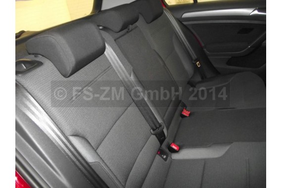 VW GOLF 7 VII FOTELE KOMPLET FOTELI siedzeń siedzenia fotel tapicerka 5G 5G4 welur kolor czarny 5G0