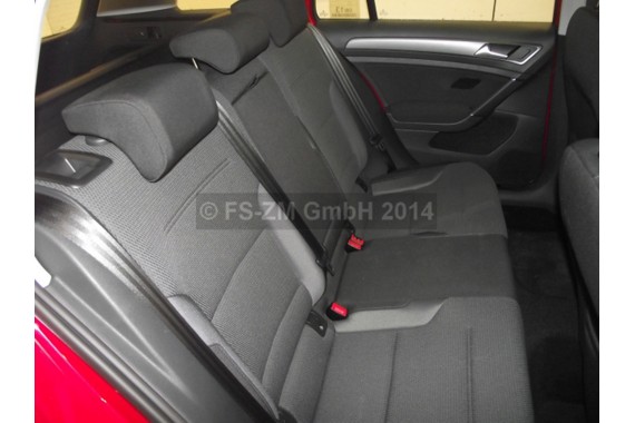 VW GOLF 7 VII KOMBI FOTELE KOMPLET FOTELI siedzeń siedzenia fotel tapicerka 5G 5G9 welur kolor czarny