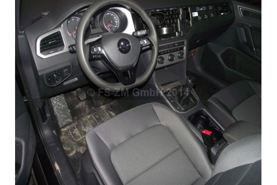 VW GOLF 7 SPORTSVAN FOTELE KOMPLET FOTELI siedzeń siedzenia fotel tapicerka 510 welur kolor antracyt