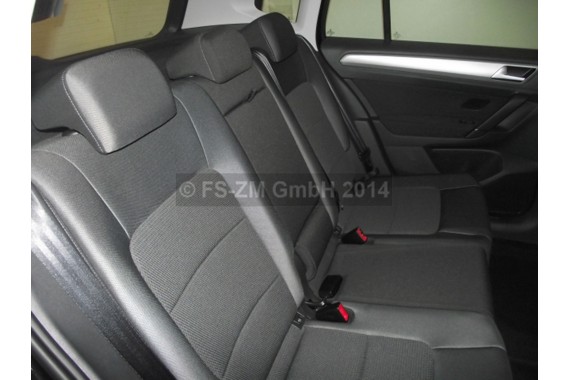 VW GOLF 7 SPORTSVAN FOTELE KOMPLET FOTELI siedzeń siedzenia fotel tapicerka 510 welur kolor antracyt