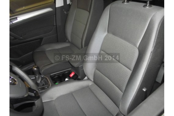 VW GOLF 7 SPORTSVAN FOTELE KOMPLET FOTELI siedzeń siedzenia fotel tapicerka 510 welur kolor antracyt