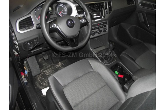 VW GOLF 7 SPORTSVAN FOTELE KOMPLET FOTELI siedzeń siedzenia fotel tapicerka 510 welur kolor antracyt