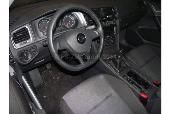 VW GOLF 7 VII KOMBI FOTELE KOMPLET FOTELI siedzeń siedzenia fotel tapicerka 5G 5G9 welur kolor czarno - szary